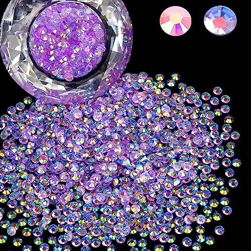 Wholesale Bulk Bag - 5000 diamantes de imitación de resina de 3 mm con parte trasera plana, redondos, no termoadhesivos para uñas, vasos, adornos brillantes de bricolaje, piedra de cristal con