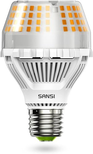 SANSI Ampoule LED E27 35W Blanc Chaud 3000K 5000LM, Équivalente Ampoule Incandescente 300W, Angle de Faisceau 270°, Économie d'Énergie, Sans Scintillement, Non Dimmable - Paquete de 1