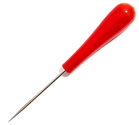 Realm Tailor’s Awl Tool – Precision Sewing Awl with Platic Handle for Fabric, Leather, and Crafting | Piercing & Marking Tool for Tailors, Quilters, and DIY Projects