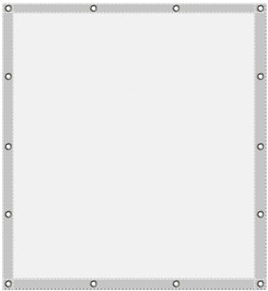Auvent de jardin à angle droit imperméable avec corde gratuite - Anti-UV - Œillets résistants aux intempéries - Parfait pour les abris auto, les piscines et les plantes - 5,5 x 8 m - Blanc