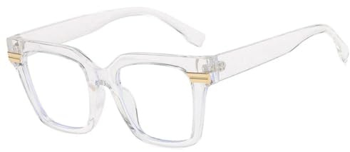 Mode glasögonbågar Dam Klar Vintage Herr (Transparent Klar)
