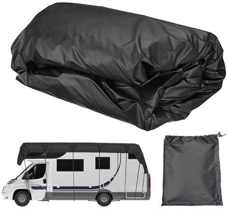 Demsyeq Housses de protection imperméables pour camping-car | 210D indéchirable avec sac pour la plage, le camping, le vent, les voyages, les bus de pluie