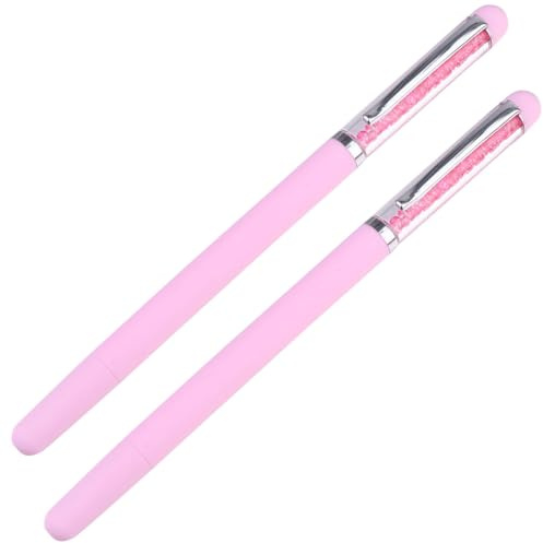 Stylo à Pointiller pour Nail Art, Lot de 2 Pièces en Plastique Rose