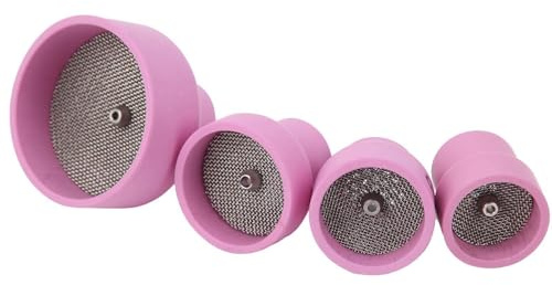 Dioche #12 CeramiCeramic Welding Cup Set - Alumina Torch Gas Lens Kit for WP-17/18/26 - Easy Installation & Multi-Model Combination - Durable with Long Service Life - Industrial Supplies