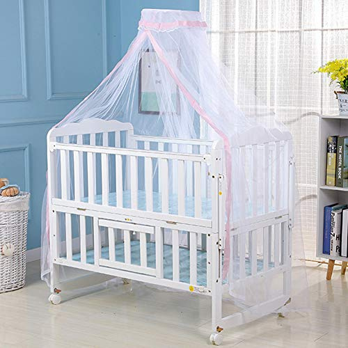 Surakey Moskitonetz Baby Insektenschutz Mückennetz für Kinderbetten Babybetten, Stubenwagen oder und Laufstall, Rosa
