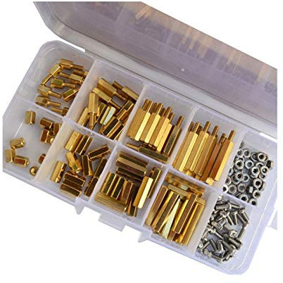 DanMinu M3 Sechskant Messing männlich weibliche Abstände Säulenmontage Gewinde Sechseck PCB Motherboard Spacer Bolzen Schraubenmutter Sortiment Kit Set Box DanMinu (Size : M3 Male Female)