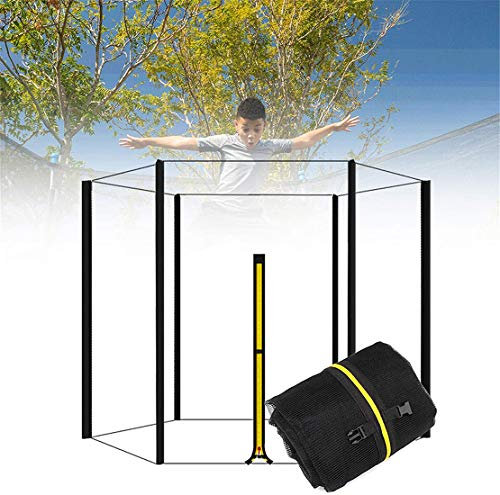 MeTikTok Trampolin Ersatznetz Sicherheitsnetz Netz, Ø150 183 244 305 366 427 488Cm Geeignet Für 6/8 Pfosten, Ersatznetz Für Gartentrampolin,366 cm 8 Poles