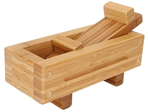 Atyhao Moule à Sushi, Presse à Sushi Rectangulaire en Bois Moule à Sushi Presse à Riz Moule à Fromage Presse à Sushi Outils de Fabrication de Sushi pour la Cuisine à Domicile