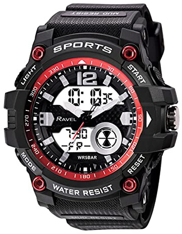 Ravel - Mens 5ATM Ana-Digi Quartz Watch with Light - RDT.2