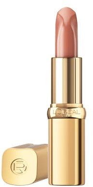 L'Oréal Paris Rossetto per una finitura setosa e 12 ore di umidità, 75% ingredienti nutrienti, colore Riche Satin Nude, colore: 505 Nu Resilient, 4 g
