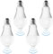 Confezione da 4 lampadine LED E27 con sensore di movimento: lampada PIR 15 W bianco freddo 6500 K, sensore di luce, risparmio energetico per corridoio, garage, scale, balcone