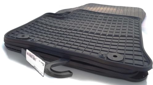 Gummimatten kompatibel mit Opel Corsa F Gummi Fußmatten (Geruchsneutral) Matten Original Qualität 4-teilig Set Schwarz