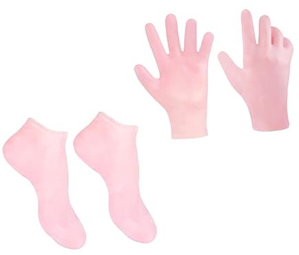 Healvian Guantes Hidratantes y Calcetines Antisequedad 2 Cuidado De Pies y Manos