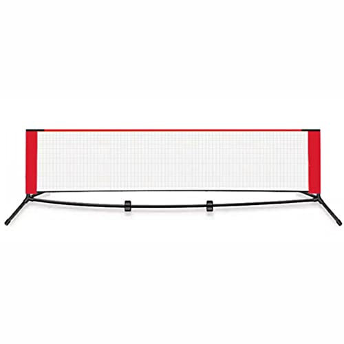 Tragbares Tennisnetz, Multisport-Kombinetz, einfach aufzubauendes Badmintonnetz mit zuverlässiger Tragetasche, für Tennis im Innen- und Außenbereich (Größe: 300 x 85 cm)