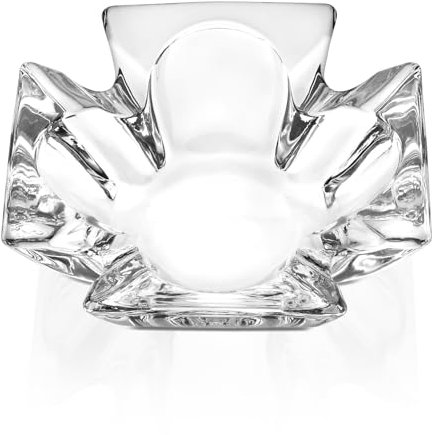 Paysky Ashtray, Large Glass Ashtray for cigarette cigar, Clear Crystal Ash trays Outdoor Glass Spuare Ashtrays, 5 x 5inch
