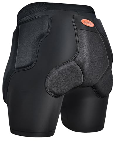 BenKen Ski Butt Protection Shorts - Anti-Kollision Ski Schutzausrüstung, Schlagfeste Schutz Gepolsterte Shorts, Stretch Lycra für Skateboarding, Skifahren, Radfahren, Wasserdicht, Atmungsaktiv