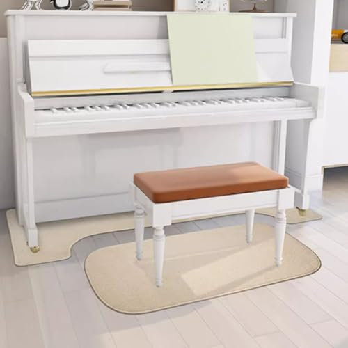 Piano Upright Carpet Protector Soundproof RugNonSlip Acoustic Pads for Sound DampeningSound Proof Floor Mat with Soundproofing BlanketsSoundAbsorbing Mat Set of 2 (160 x 70 cm + 115 x