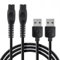 FiTspi 2Pcs 5V USB Charger CablesCompatible with Philips QP2724 PQ888 PQ889 S1000 S5000 S7832 S9647 X5001 X5003 Shaver Trimmer, Beard Trimmer Charger Power Cable Replacement (Not Not for 15V/8V/4.3V)