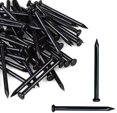 80 Stück Nagel Kleine 20mm Schwarz Stahlnägel Beton für Bilder Nägel Wand für Betonwände 5 Größen Betonnägel Bilderrahmen Nagel Holzarbeiten Ziegelstein Nägel Bilder Aufhängen Holznägel Wandnägel