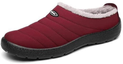 Mishansha Zapatillas de Estar por Casa Forro Pantuflas Rojo 43 EU