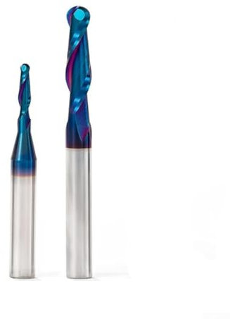 2 Piece Woodworking and Grooving Cutter Set, Efficient 2 Flute Ball End Mill for Custom Machining Tasks