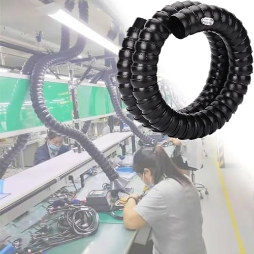 Customizable 360° Adjustable Air Extractor Duct Collector Arm - Industrial Smoke & Fume Extraction Hose, 1m (3.3ft) Length, 100mm (3.9in) Diameter Dust Collection System