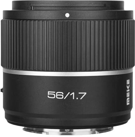 Meike 56 mm F1.7 AF STM APS-C Auto Focus Prime porträttobjektiv kompatibel med Sony E Mount FX30 ZV-E10 ZV-E10 II A6400, A5000, A6000, A6100, A6300, A6500, A66000, kameror A670 0