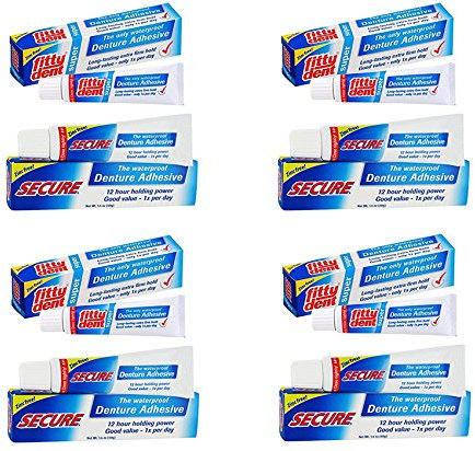 Fitty Dent Secure Denture Bonding Cream 40g - 4 pcs