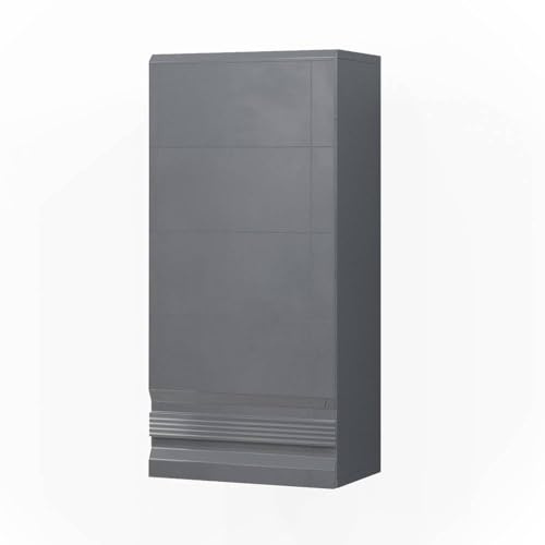Vicco Badschrank Fredd, Anthrazit Hochglanz, 36.4 x 77 cm | wandhängend mit zwei variablen Einlegeböden