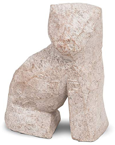 Honsell 79427 - Speckstein Rohling Katze sitzend, vorgefertigte Figur aus Speckstein, ca. 10 cm groß, zum Bearbeiten mit Raspel und Feile, ideal auch für Kinder