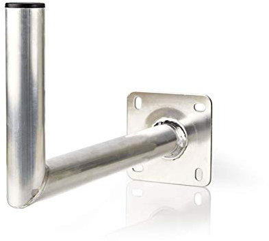 Ex-Pro Aluminium L Shaped Wall Bracket Mount for Satellite Dish SAT Antenna Aerial Wall Distance 45cm for Max Dish Size 100cm
