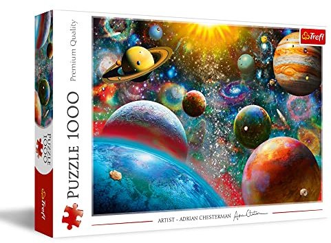 Trefl, Puzzle, Cosmos, de 1000 Piezas, Sol, Sistema Solar, Planetas, Universo, Adrian Chesterman, Rompecabezas DIY, Pasatiempo Creativo, Regalo, Diversión