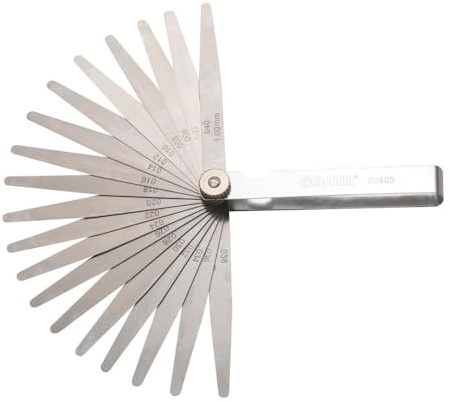 SATA ST09405SJ Juego de calibres de espesores de 23 piezas con cuerpo de acero pulido para mayor resistencia y durabilidad