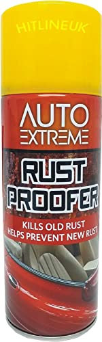 HitlineUK Rust Remover Spray 400ML Anti Rust Shield Aerosol Can Prevent,Protect Rust Paint Rust Remover, For Spraying Cast Iron Metal Gate, Stainless Steel Doors, Railings Garden Furniture