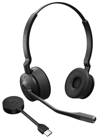 Jabra Engage 55 Cuffie Wireless Stereo con Adattatore DECT, Senza supporto, Tutte le piattaforme, Stereo, USB-C