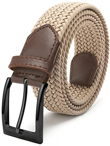 Fairwin Stretch Gürtel für Herren und Damen elastisch Flechtgürtel geflochten Stretchgürtel aus Stoffgürtel flexibel Elastik Stoff für Golf flex dehnbar