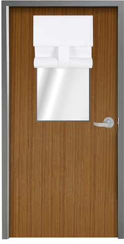 WdFour Side Door Curtains for Window, Room Darkening Solid Color Door Window Covering for Glass Sidelight Curtain Tie up Shade (10W x 30L Inches, 1 Panel, Bleach White)