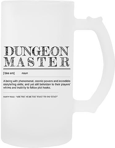 Kwantees Dungeon Master Definition Boccale Da Birra In Vetro Bicchiere Per Bevande Ecologico