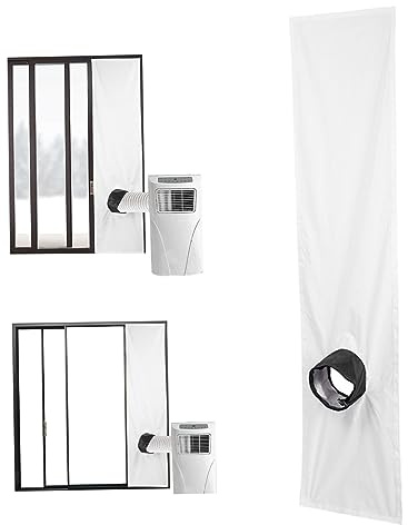 Sceau de fenêtre de climatiseur portable 200 cm Tapis de fixation étanche réglable Kit de fenêtre de climatisation mobile universel, 200 cm