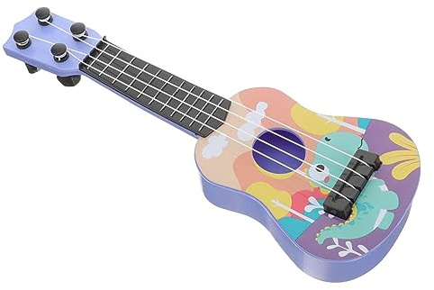 TOYANDONA Mini Guitarra De Juguete para Niños Instrumento Musical De Plástico Simulación Ukelele Educativo Portátil para Aprender Y Decorar Fiestas