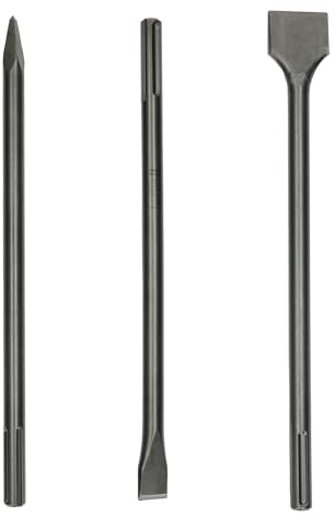 Jeu de 3 burins SDS-Max (pic + plat + bêche) 400mm - HANGER - 155991