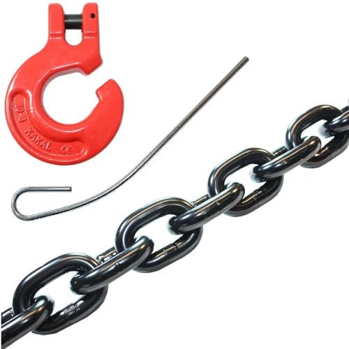 Forstkette Rückekette 8mm 4000kg Güteklasse 8 Rundstahlkette Würgeketten Schleifketten (2 Meter)