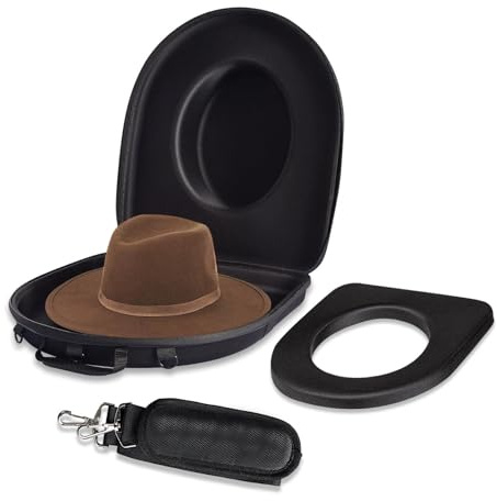MOSLA H05 Hutschachtel für Reisen, bruchsicher, für Cowboyhüte, Aufbewahrungsbox, Organizer, Kappenträger