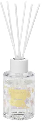 Hassett Green London - Harmony Floral Fragrance of Lily, Violet & Jasmine - Scented Fragrance Oil Reed Diffuser with 6 Thick Fibre Sticks - Large Size 200ml - Packaging Free