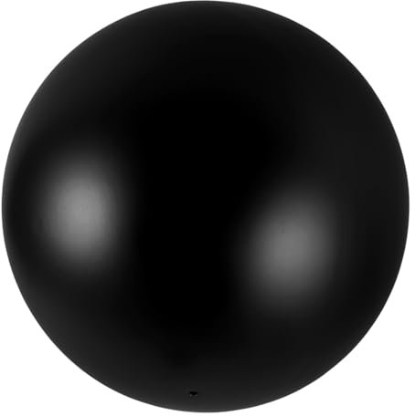 Alipis Boule De Jardin Acier Miroir Réfléchissant Ornement Décoratif Extérieur Globe De Regard Noir Mat pour Espace