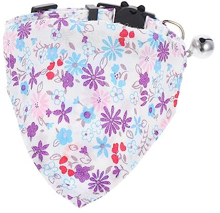 BESPORTBLE Triangular Pet Scarf Aus Verstellbar Für Hunde Und Katzen Mit Buntem Blumenmuster Für Kleine Und Mittelgroße Haustiere Angenehm Und Atmungsaktiv Für Alltag Und Besondere
