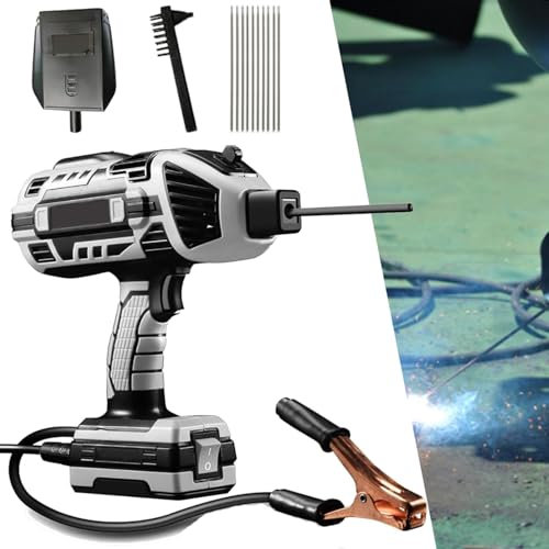 Handheld Arc Welder Gun,Portable Welding Machine, IGBT Standing ousehold Small Welding Machine, 6 Variable Current Adjustment,Suitable for (2.5-3.2mm) Stick Welder