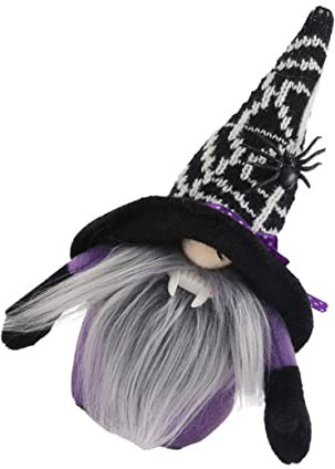HOLIDYOYO 1pièce GNOME Doll Décoration Halloween Mignon Adornment pour Fête Et Intérieur Ornement De Maison Spider Et Chauve- pour Salon Et Chambre