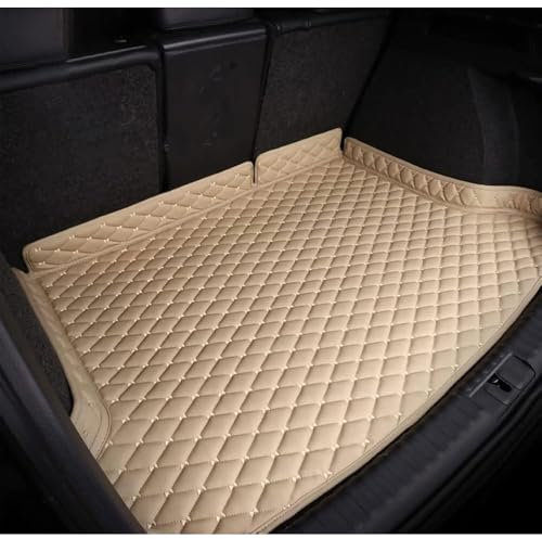 QSLLLY Auto Kofferraummatte für VW Tiguan II Allspace 7-Sitzer 2017-2022,Kofferraum Cargo Schutzmatte Flacher Stil Kofferaummatte Matte Kratzfest Innenraum ZubehöR,E