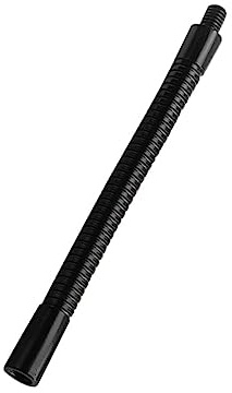 Toyvian Mic Stand Extension Hose, Alloy Microphone Connecting Hose Replacement for Microphone Stand Bracket, Flexible Black Extender for Studio Recording